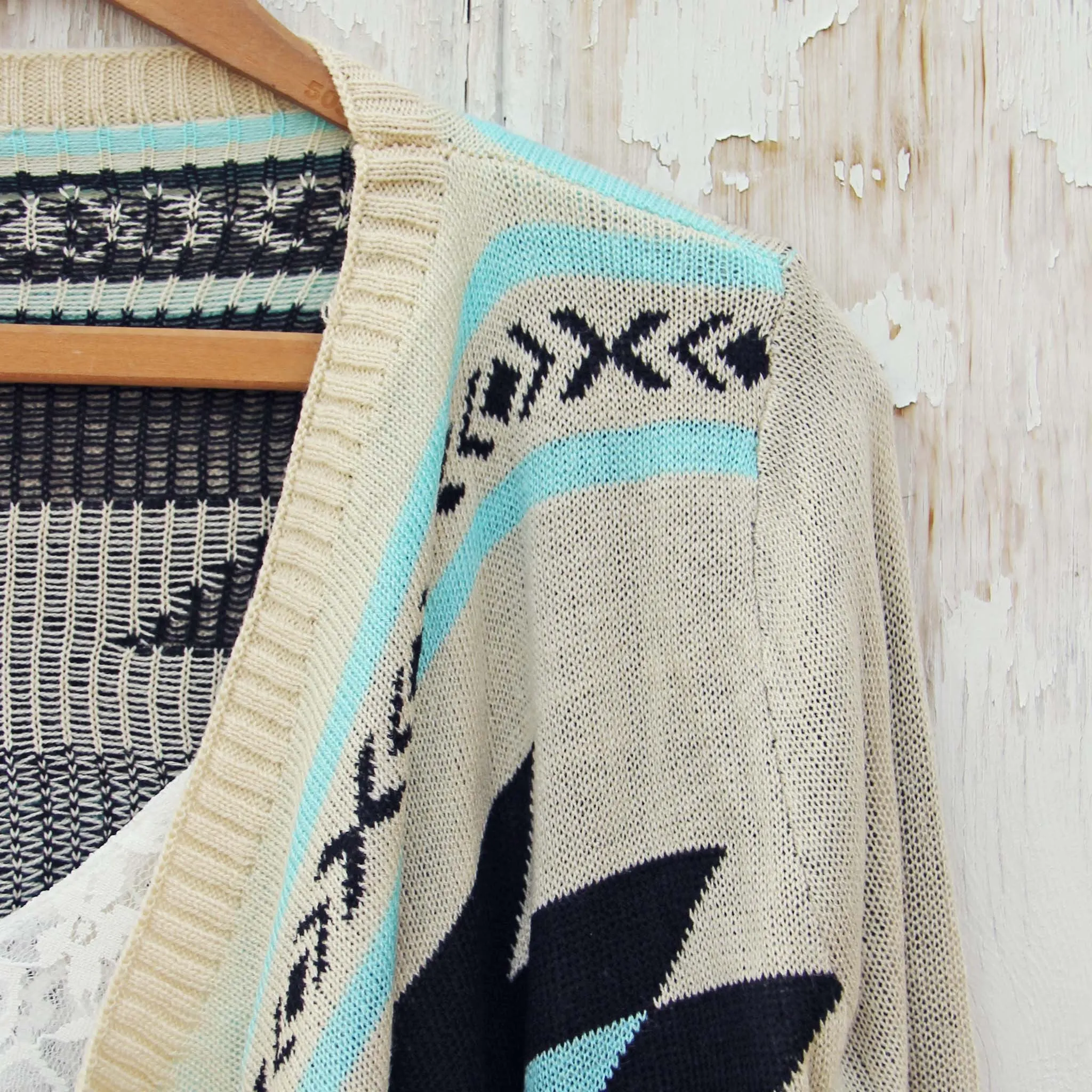 Turquoise Smoke River Sweater - Shop Now