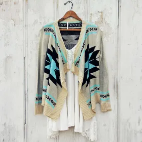 Turquoise Smoke River Sweater - Shop Now