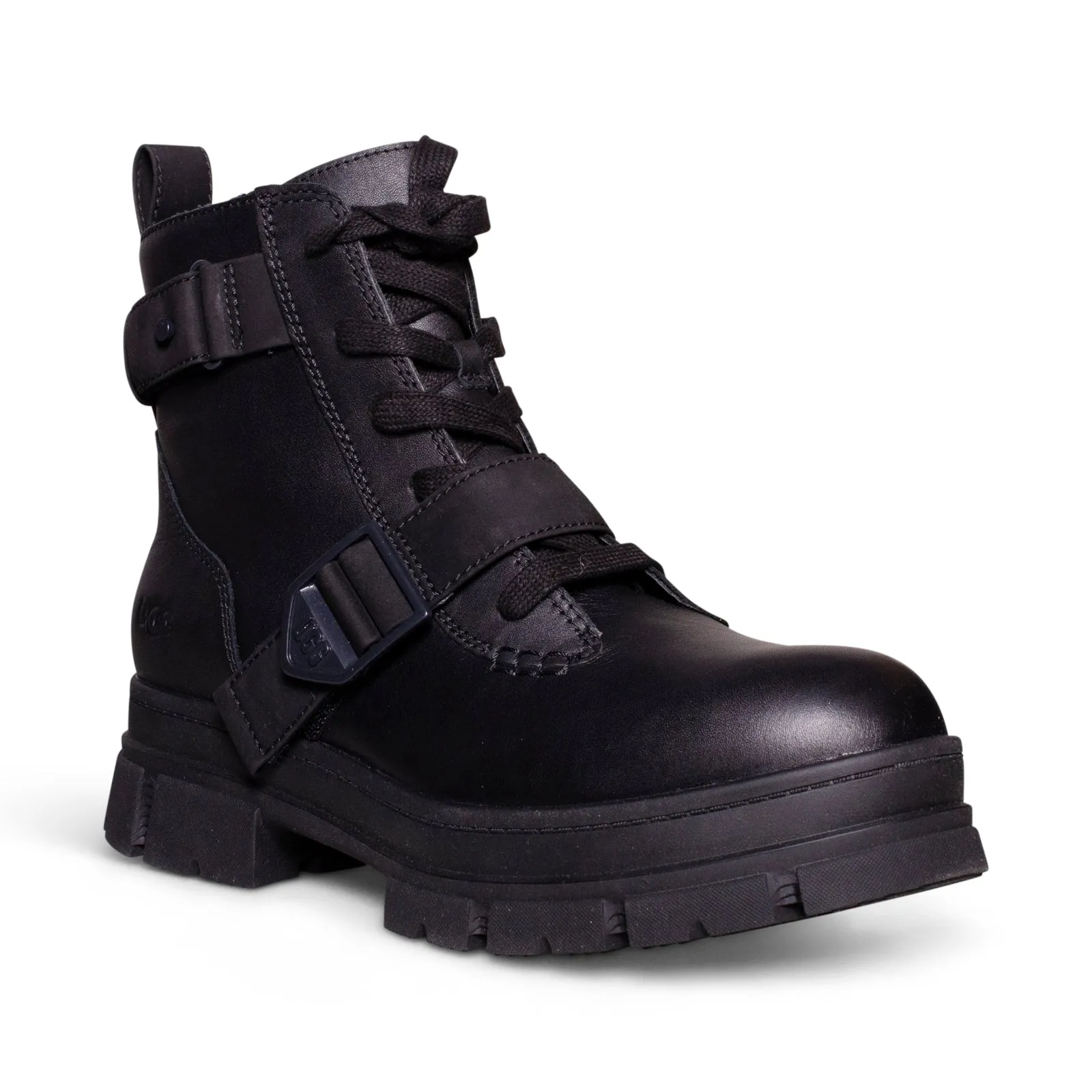 UGG Ashton Lace Up Boots - Black Women's