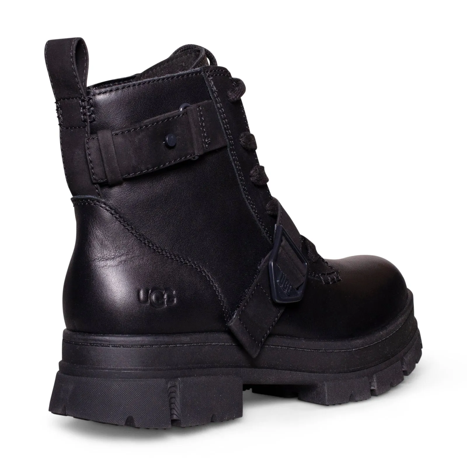 UGG Ashton Lace Up Boots - Black Women's