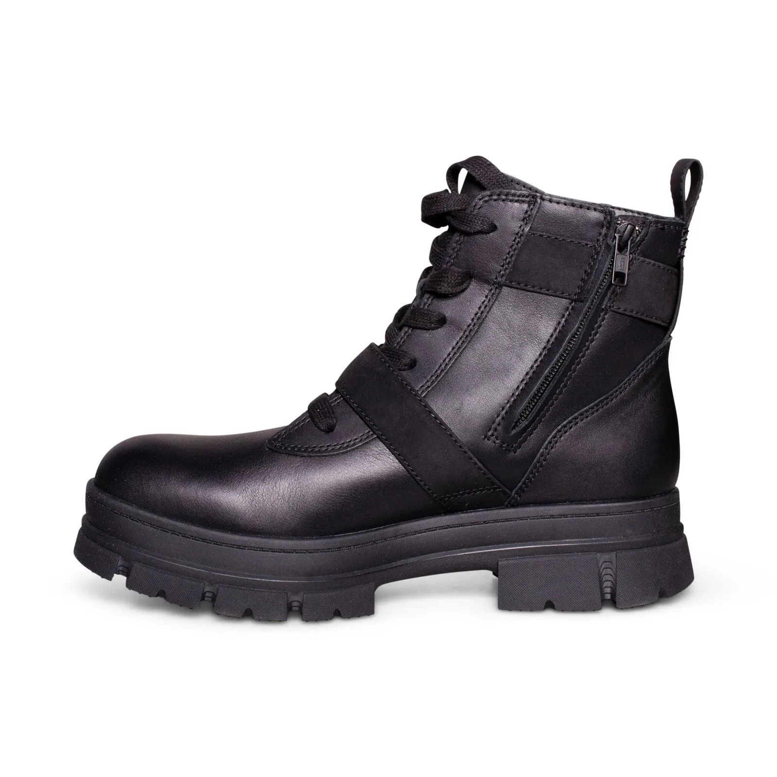 UGG Ashton Lace Up Boots - Black Women's