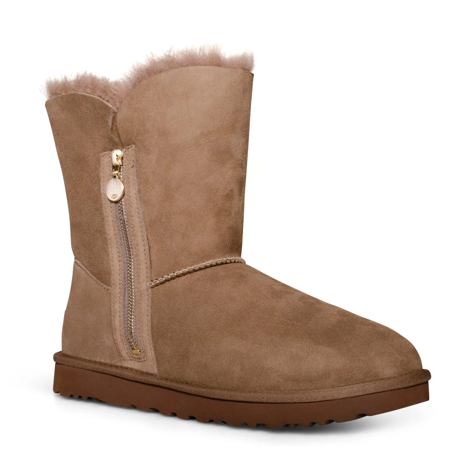 UGG Bailey Zip Short Women's Boots - Hickory