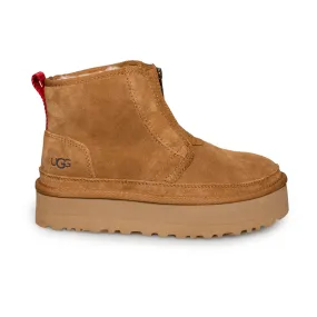 UGG Neumel Boots - Platform Zip Chestnut - Women's