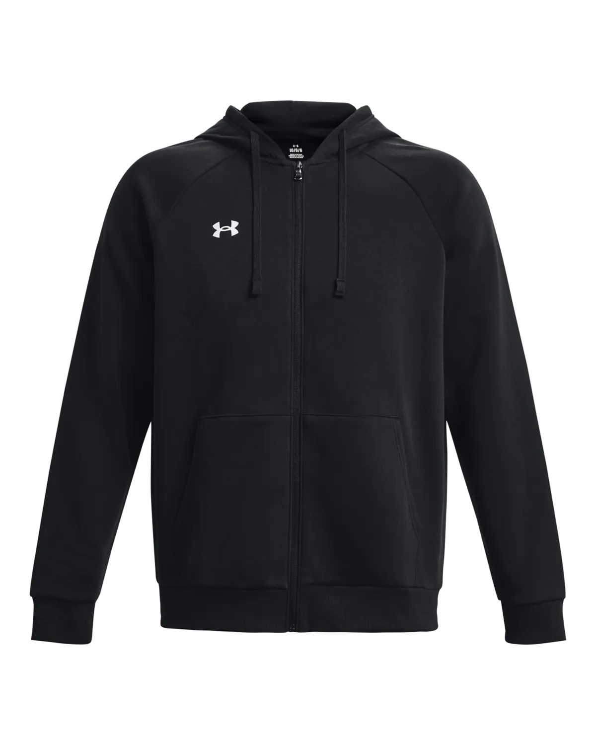 Under Armour Rival Fleece Full Zip Hoodie, Black (1379767-001)