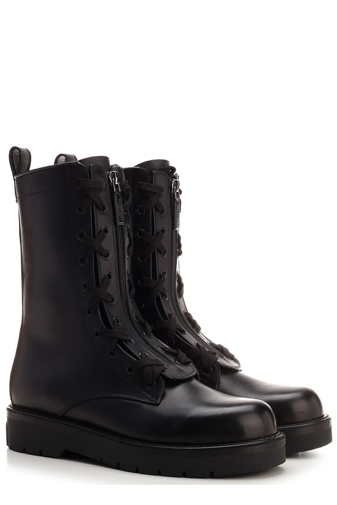 Valentino Lace-Up Combat Boots