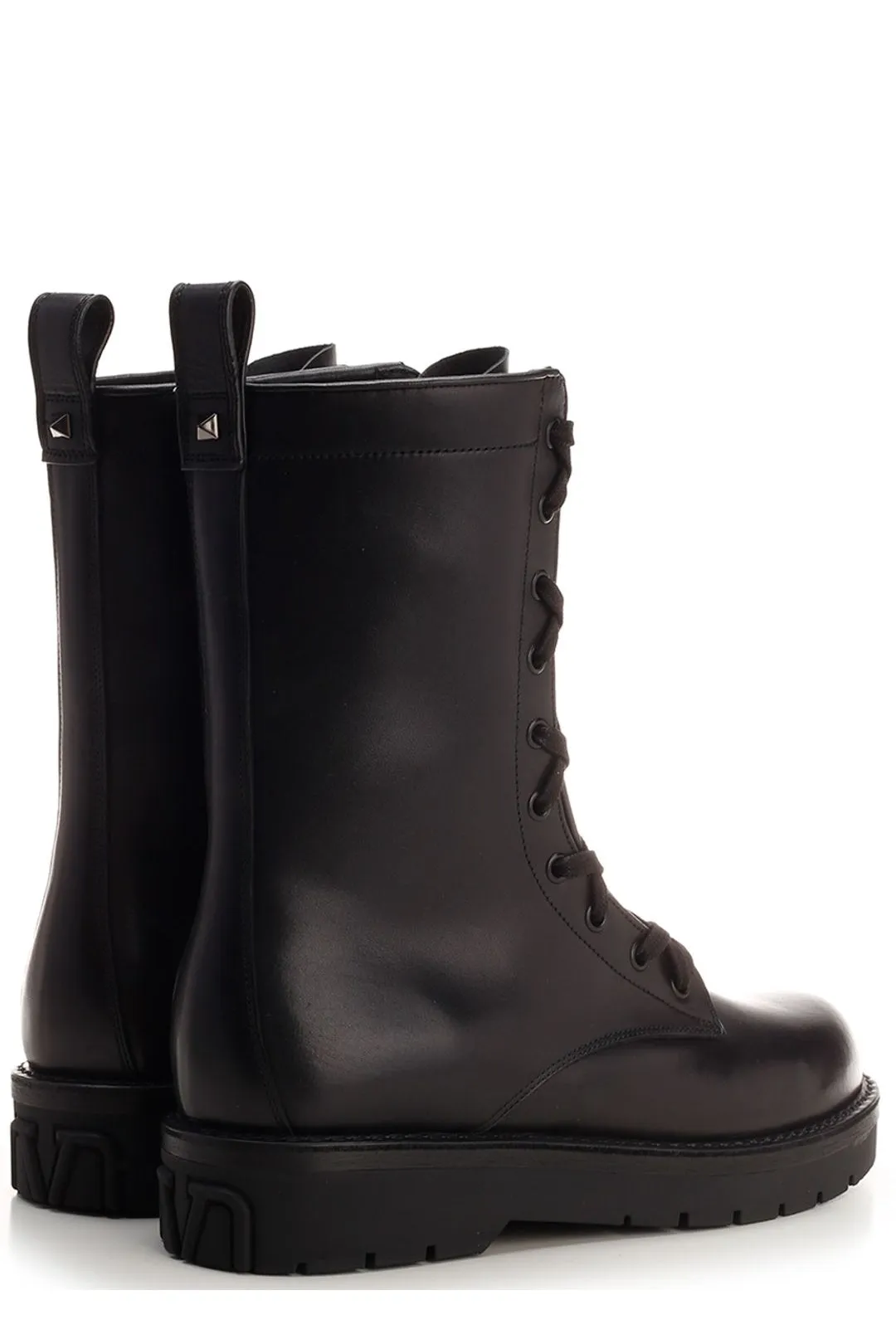 Valentino Lace-Up Combat Boots