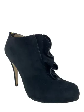 Valentino Suede Ruffle Boots 6.5