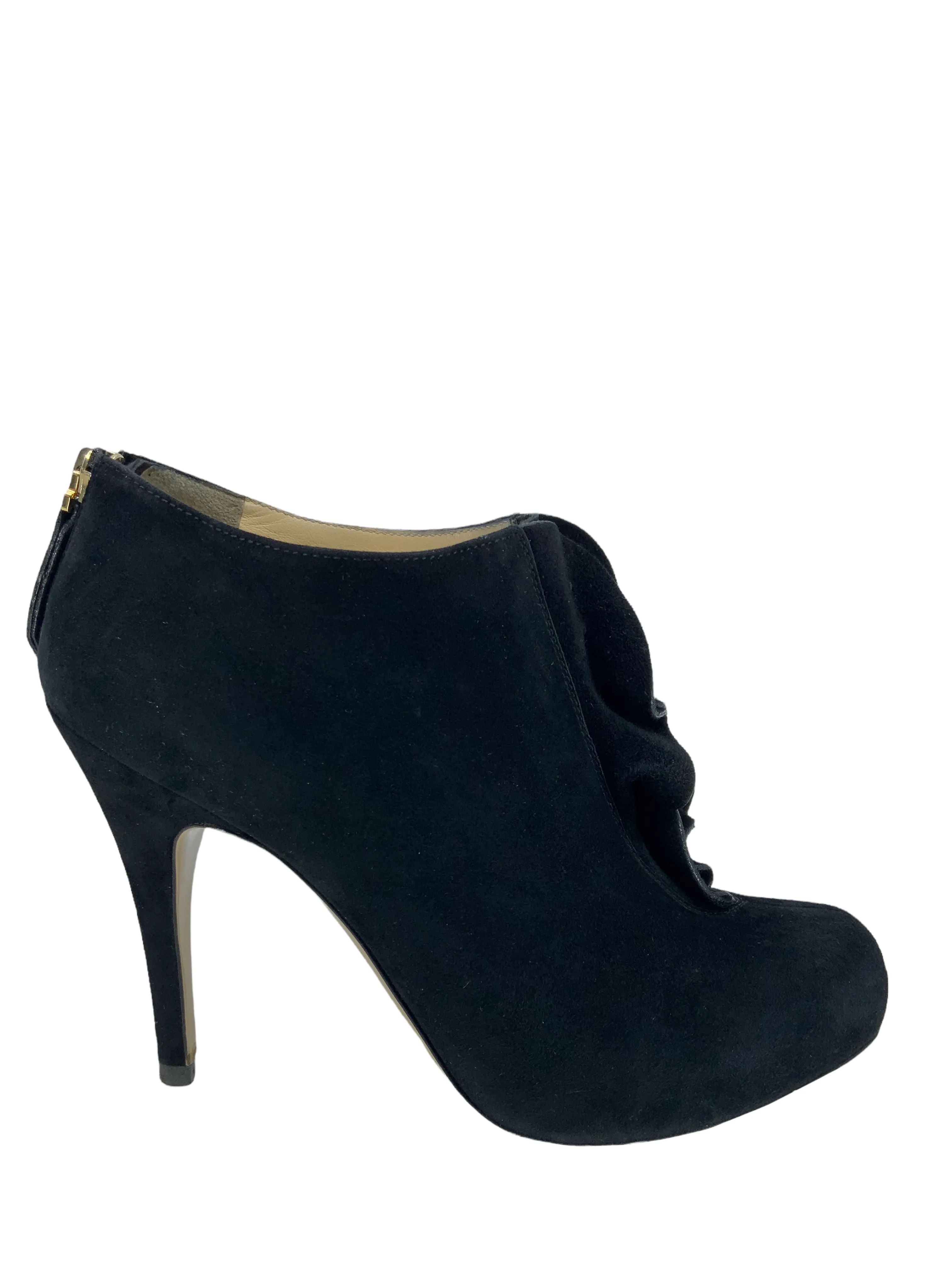 Valentino Suede Ruffle Boots 6.5