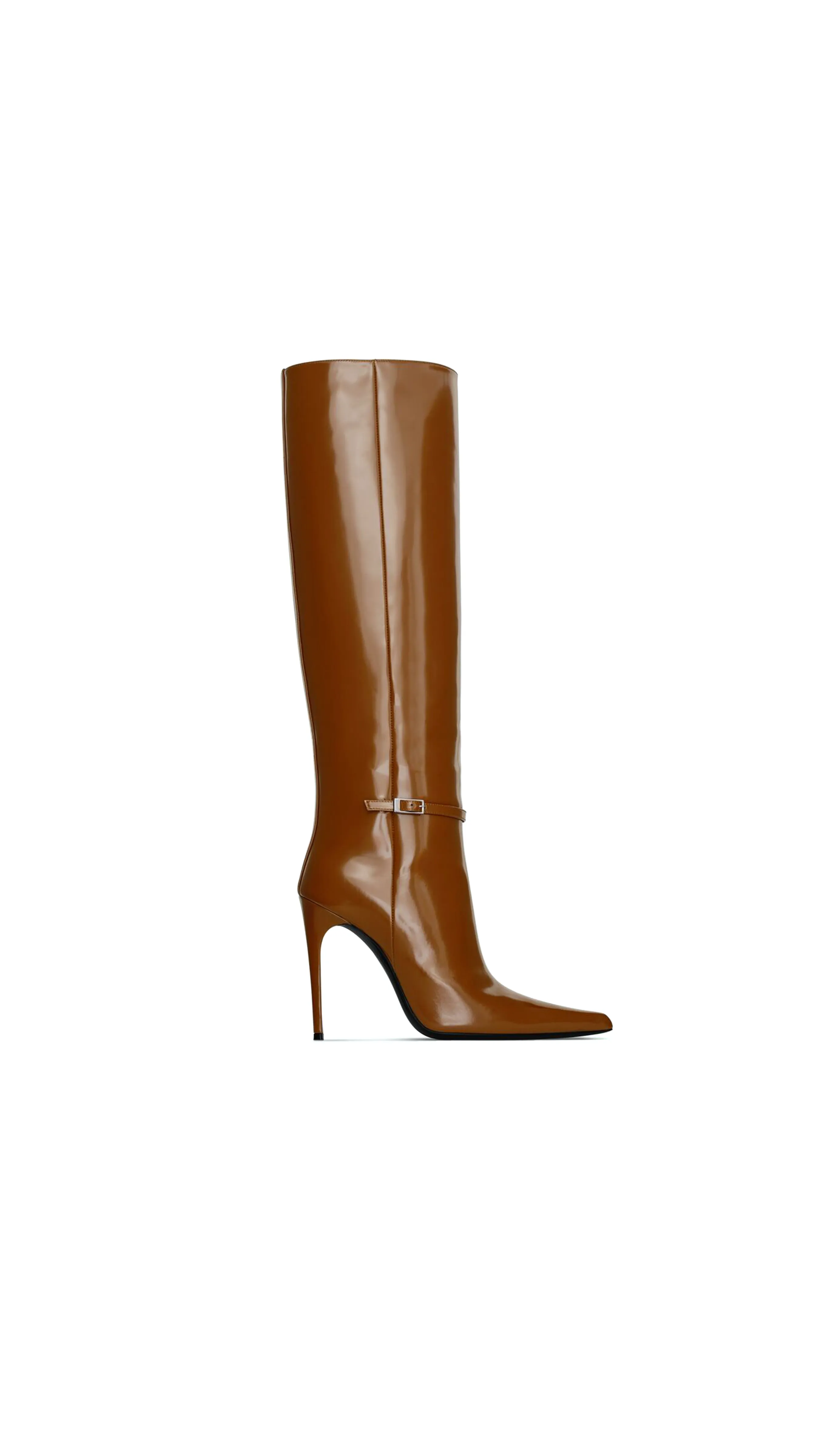 Vendome Glazed Leather Boots - Light Brown