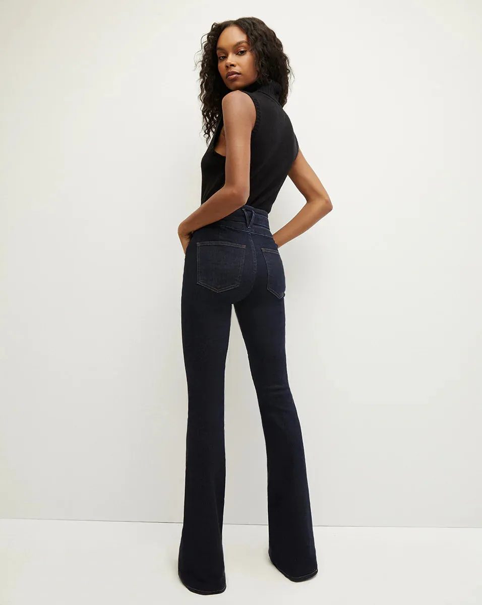 Veronica Beard Giselle Skinny Flare - High Rise Indigo