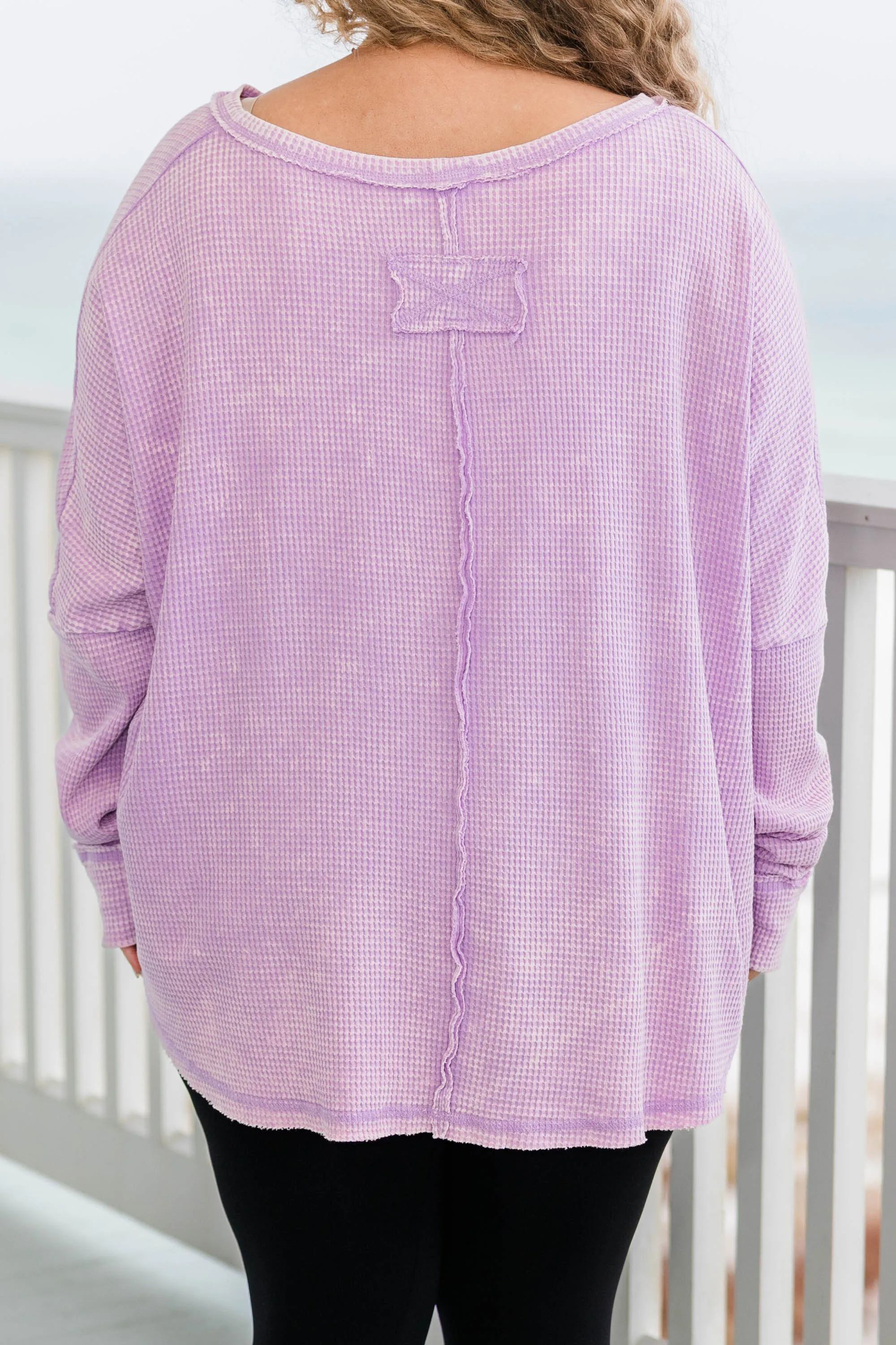 Waffle Pullover, Lavender - Buy Now