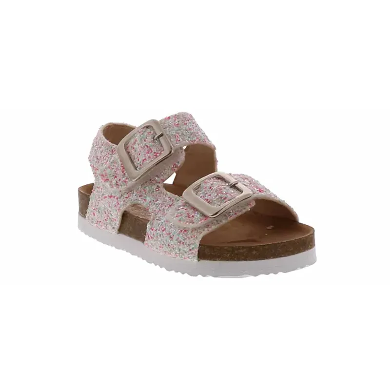 White Chunky Glitter Kid's Toddler Shoes - Lil Sasha