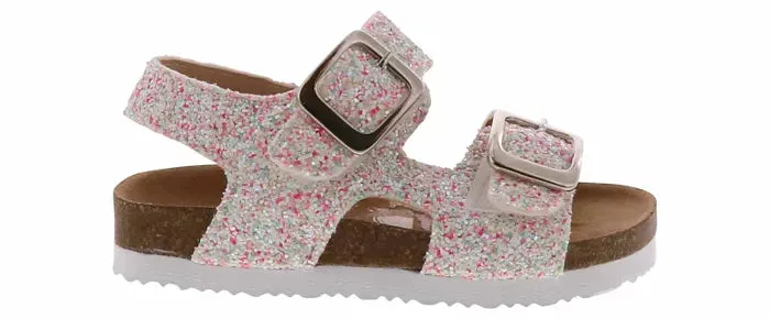 White Chunky Glitter Kid's Toddler Shoes - Lil Sasha