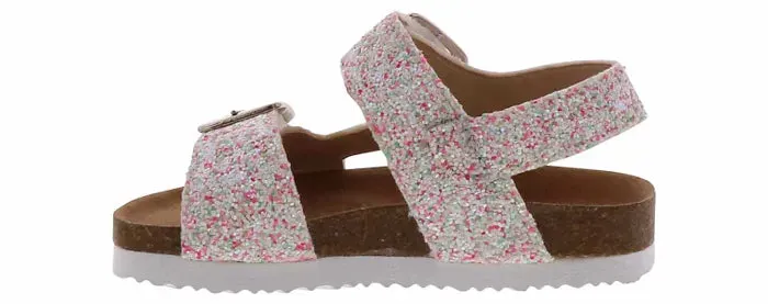 White Chunky Glitter Kid's Toddler Shoes - Lil Sasha