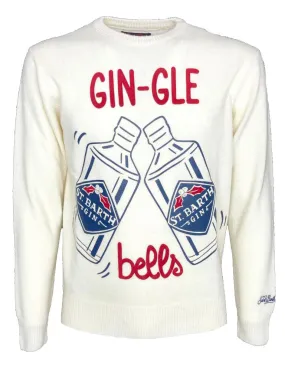 White Men's Pullover - Gin-gle Bells