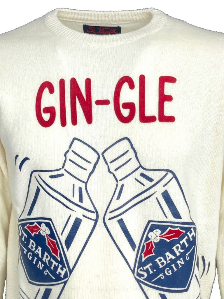 White Men's Pullover - Gin-gle Bells