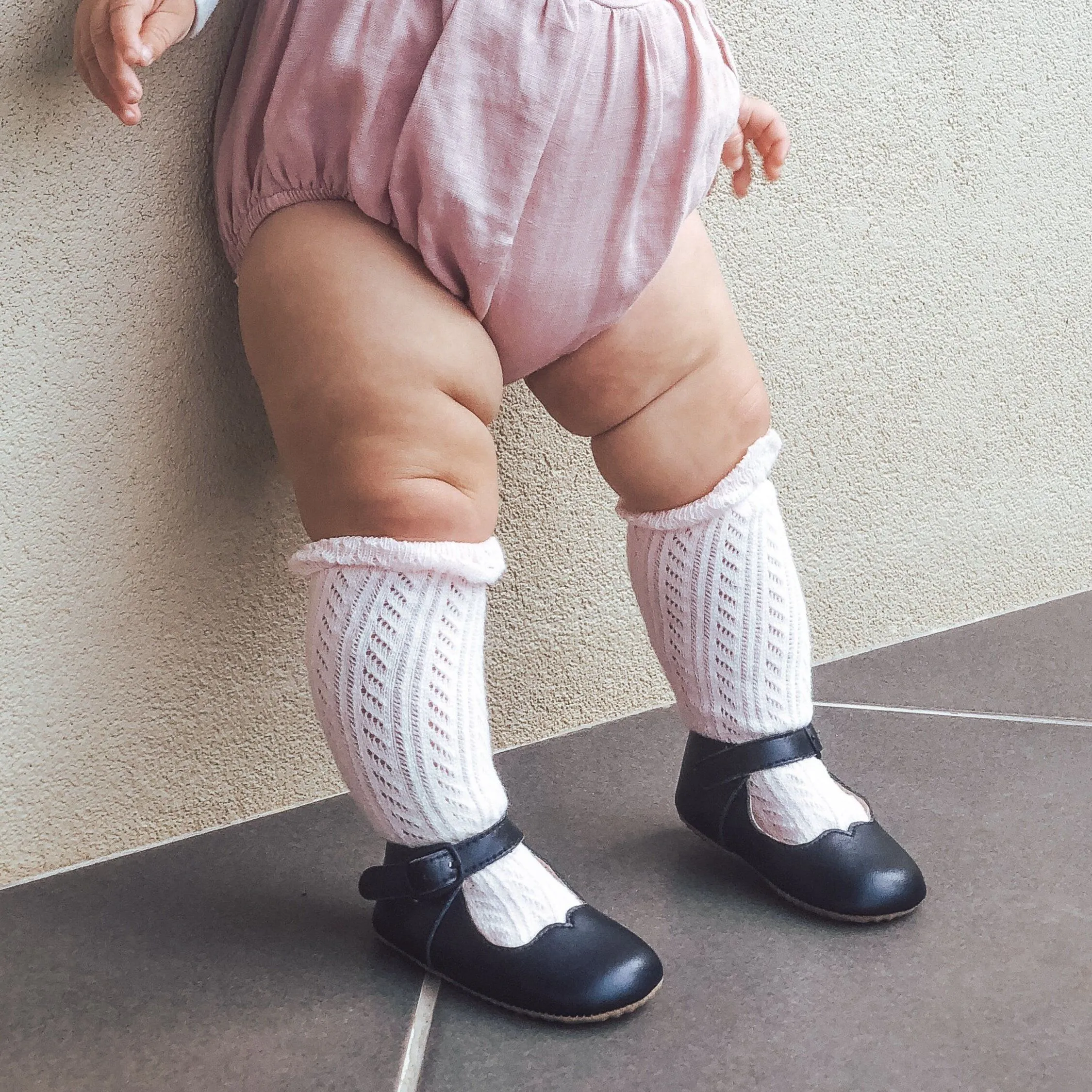 White toddler socks