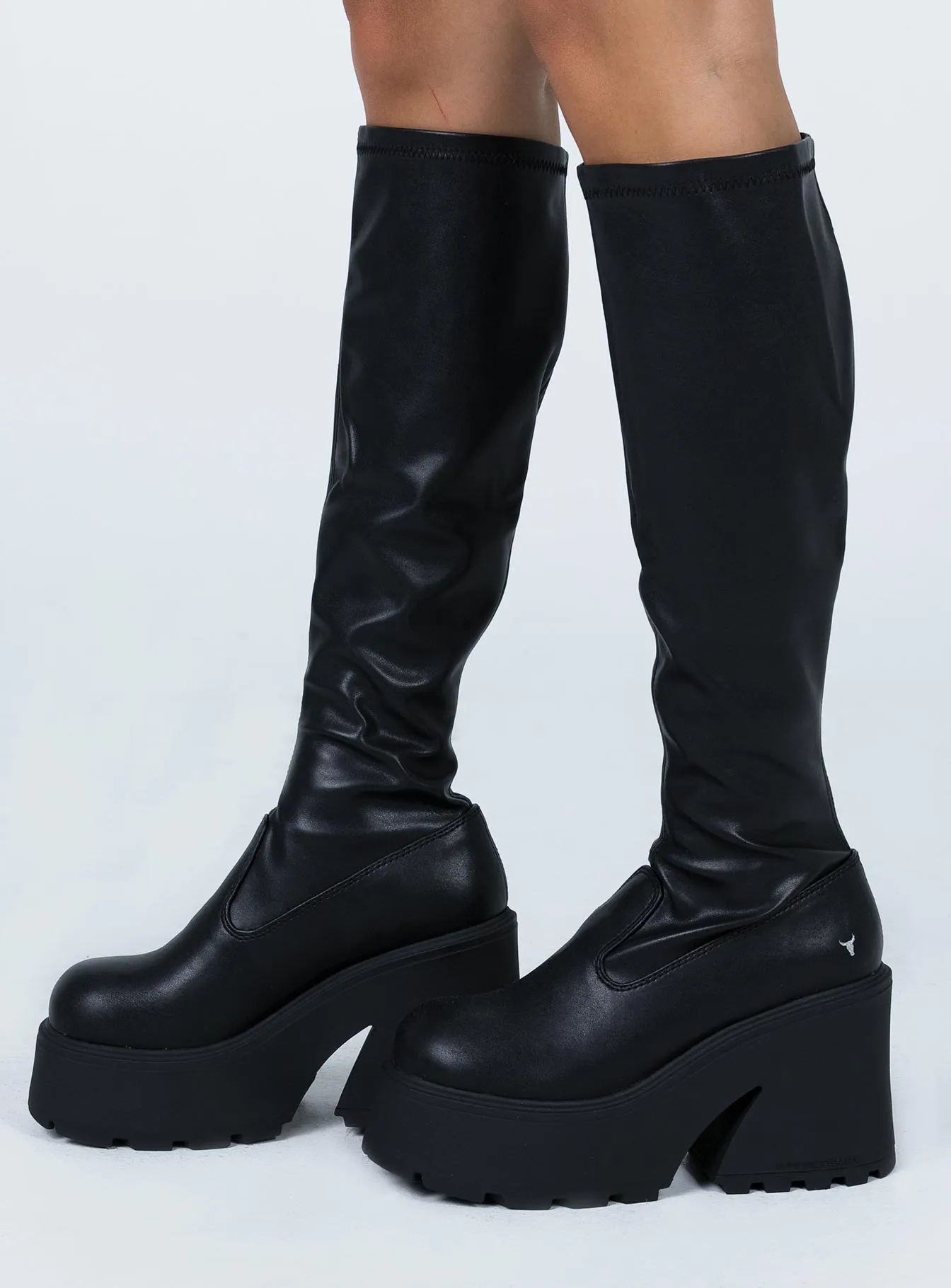 Windsor Smith Fuse Black Stretch Sock Boots - Google SEO: 9/10