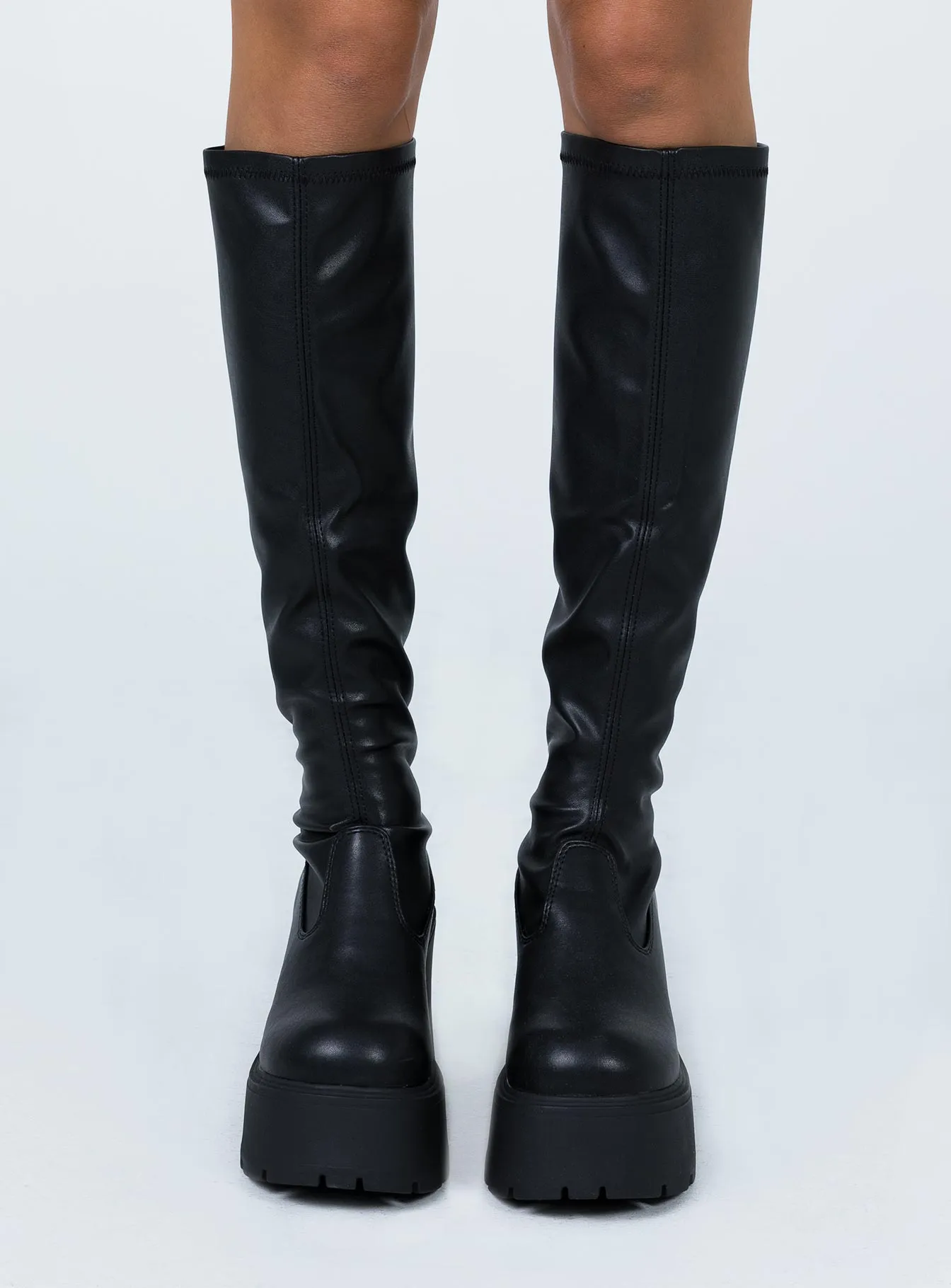 Windsor Smith Fuse Black Stretch Sock Boots - Google SEO: 9/10