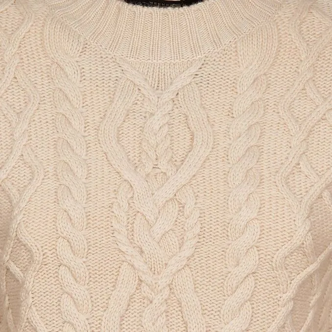 Woman Avorio Wool Pullover - Accordo