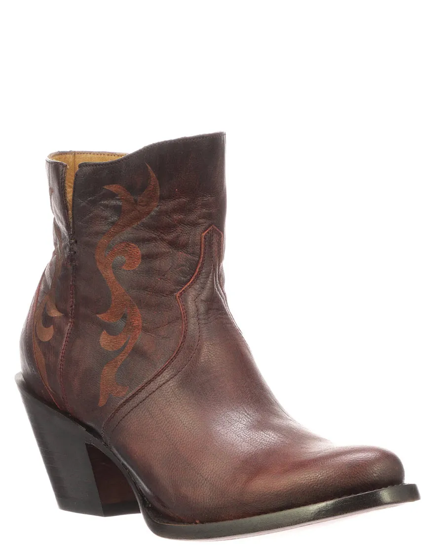 Women's Etched Short Boots