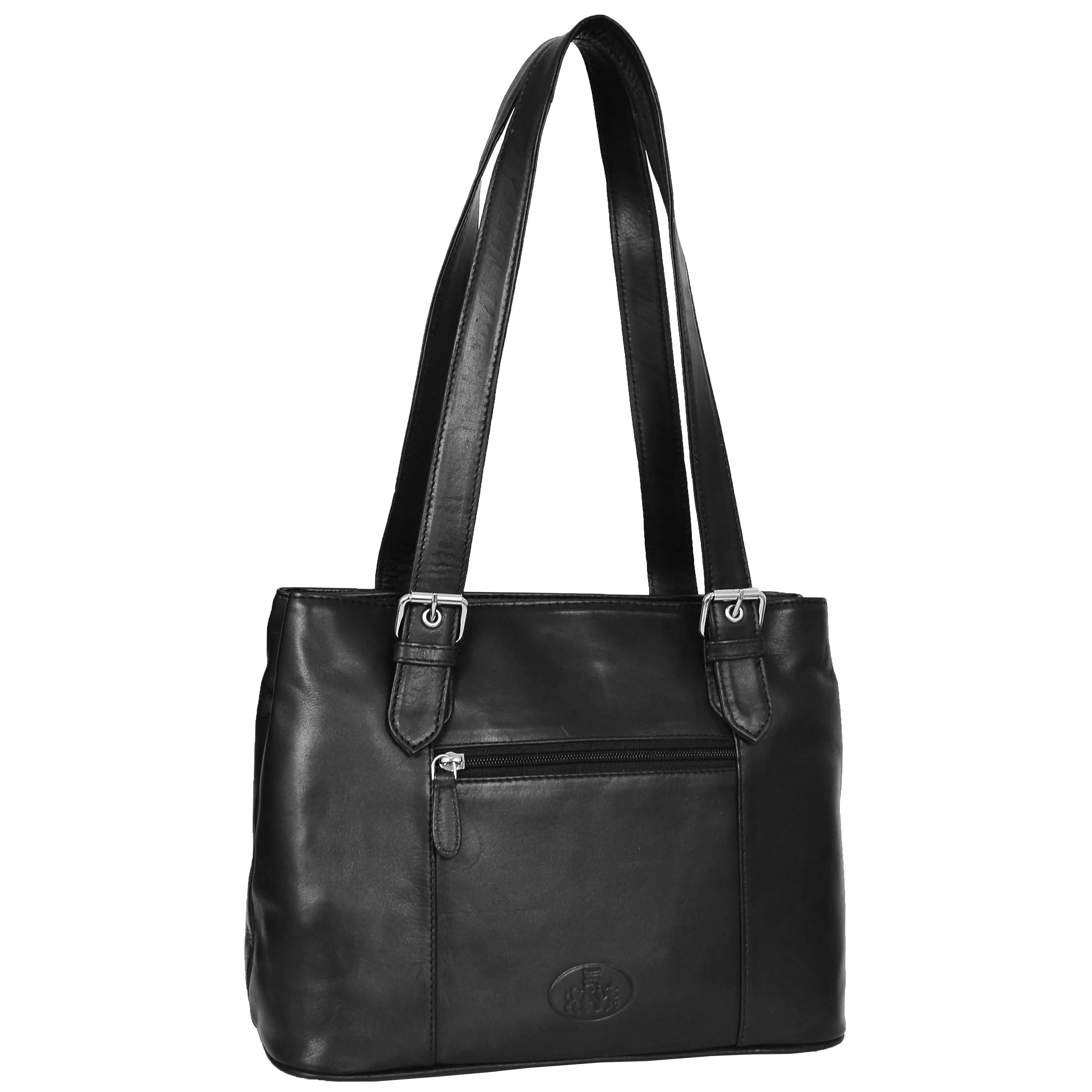 Womens Leather Tote Cross Body Shoulder Bag Everyday Handbag Black Ariana