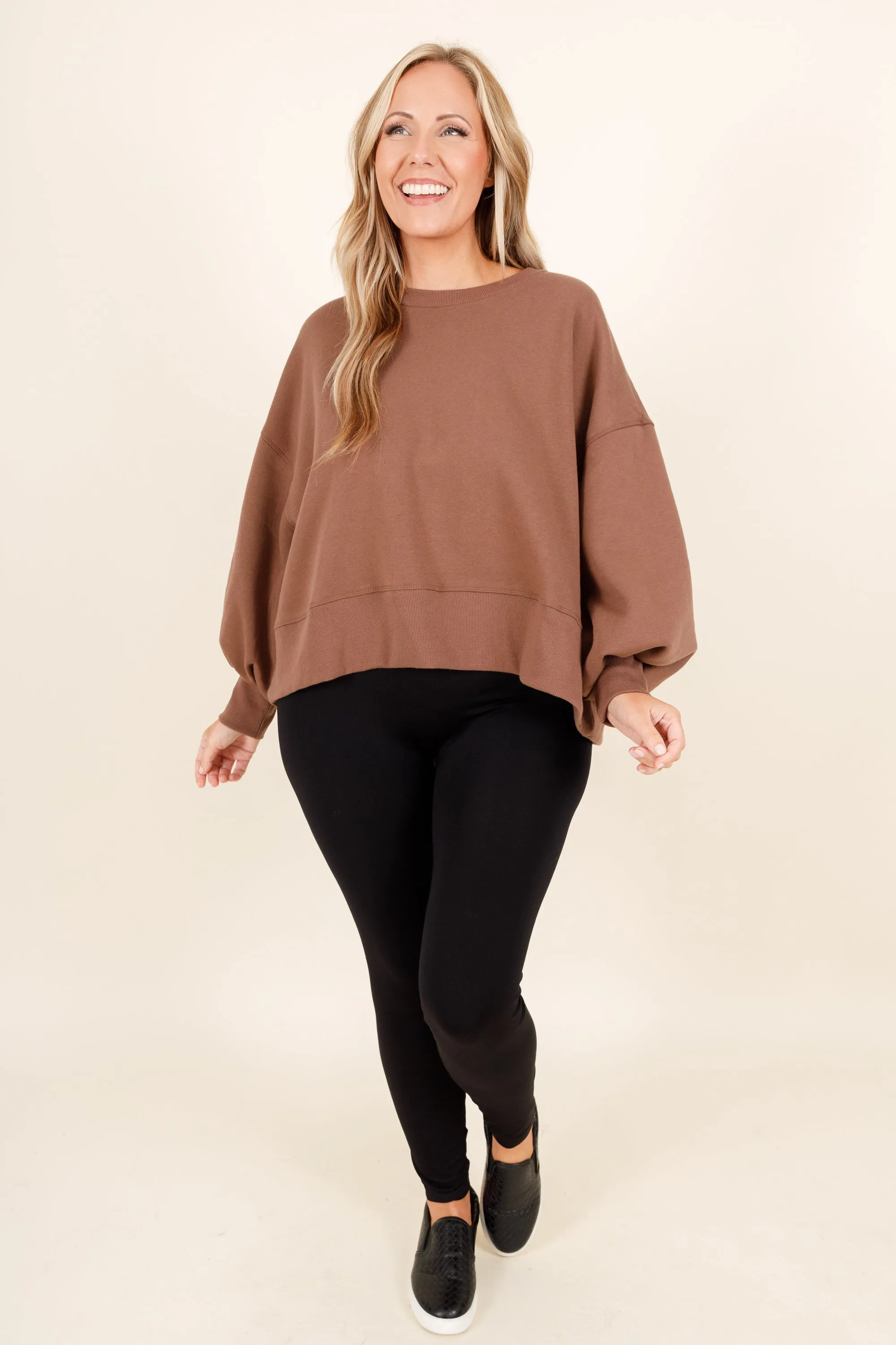 Women's Mocha Feeling Free Pullover