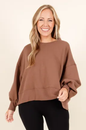 Women's Mocha Feeling Free Pullover