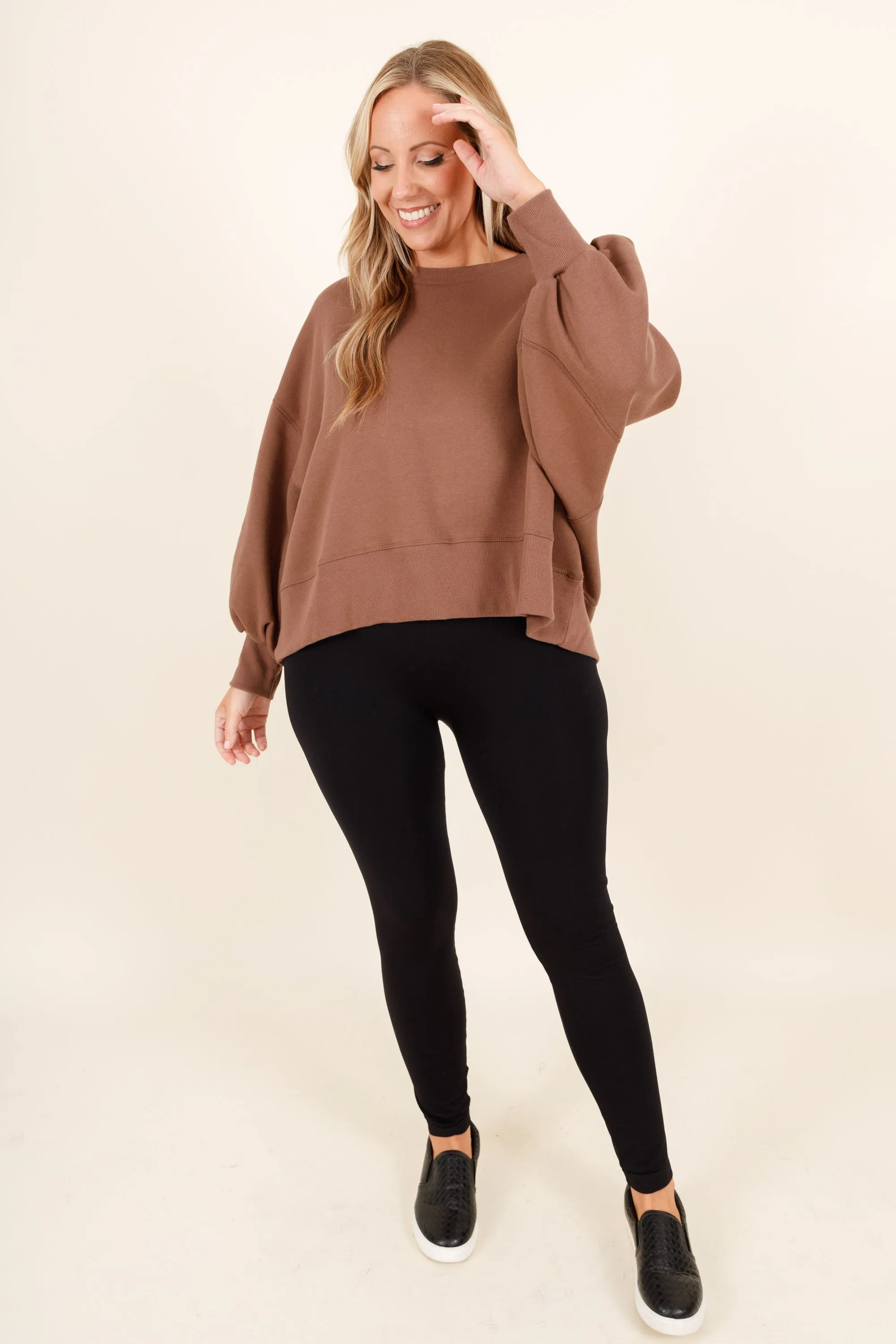 Women's Mocha Feeling Free Pullover