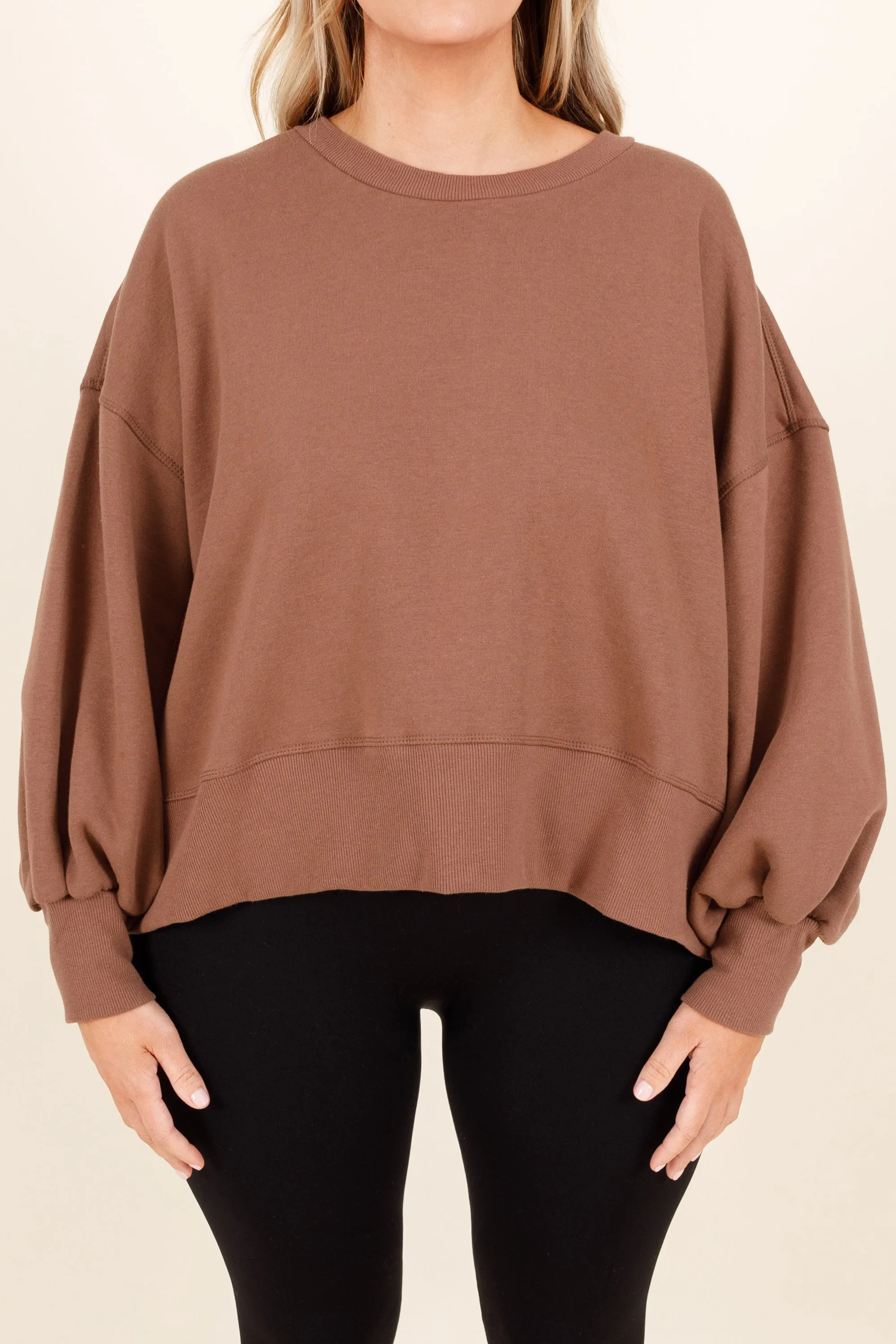 Women's Mocha Feeling Free Pullover