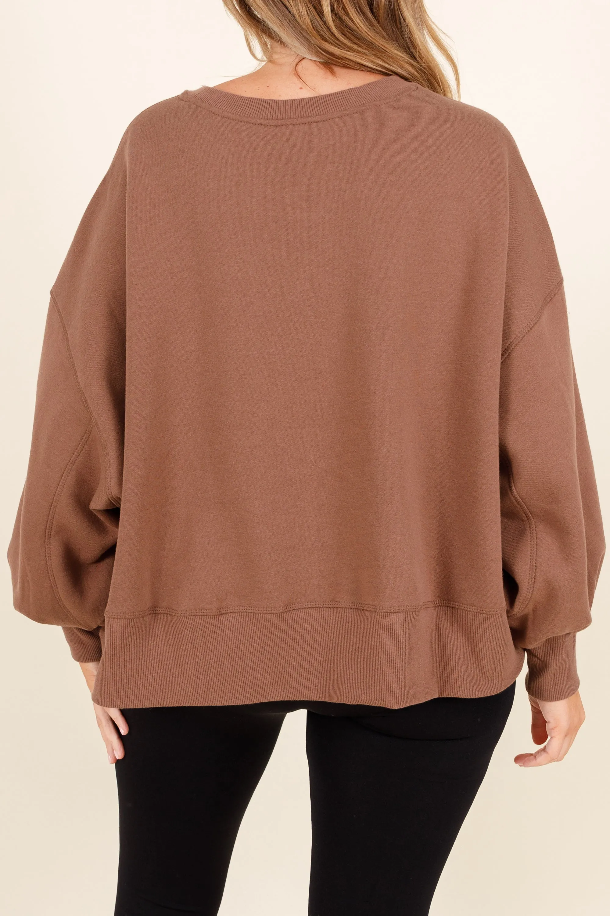 Women's Mocha Feeling Free Pullover