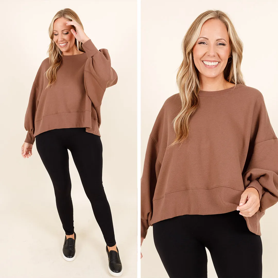 Women's Mocha Feeling Free Pullover