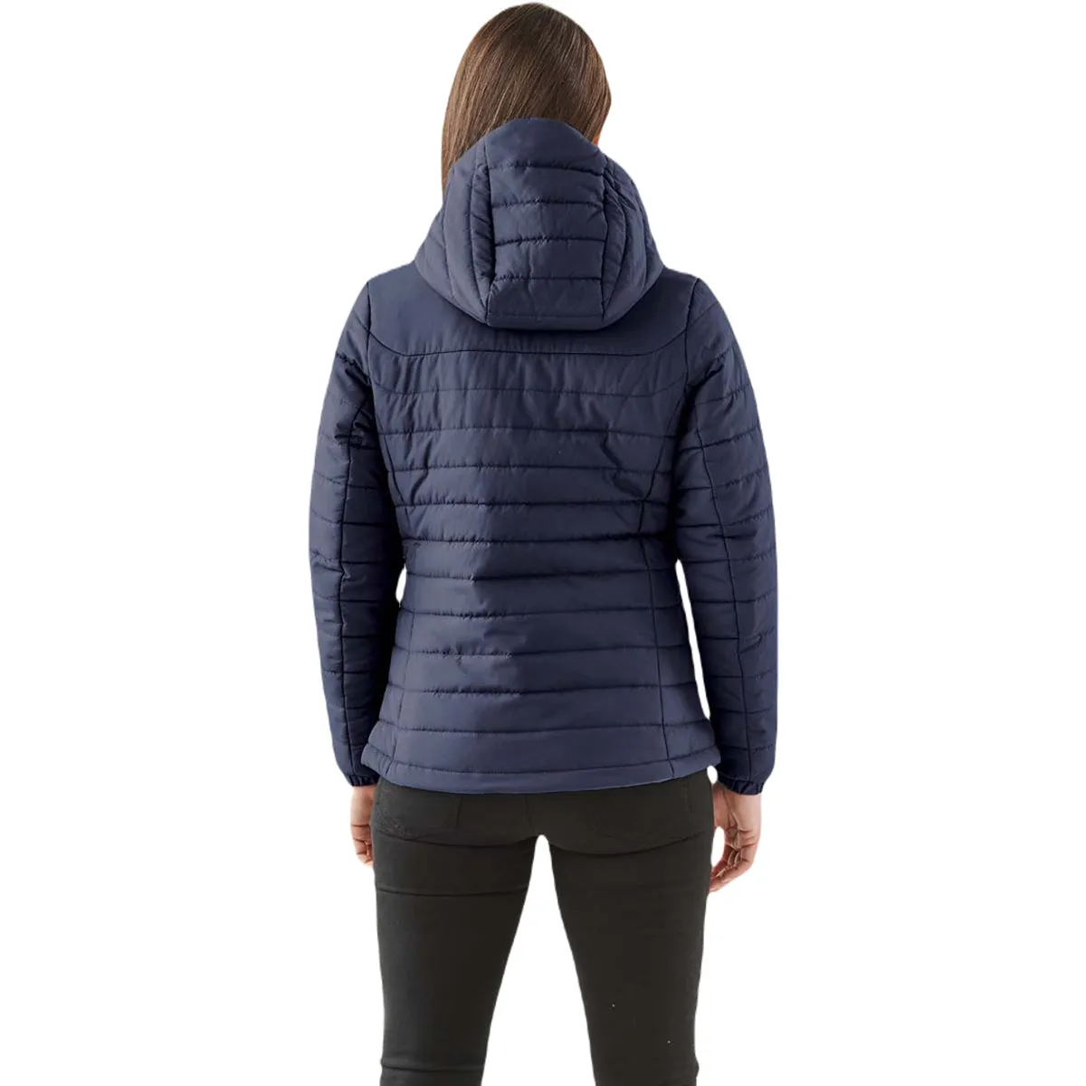 Women's Navy Nautilus Quilted Hoody by Stormtech