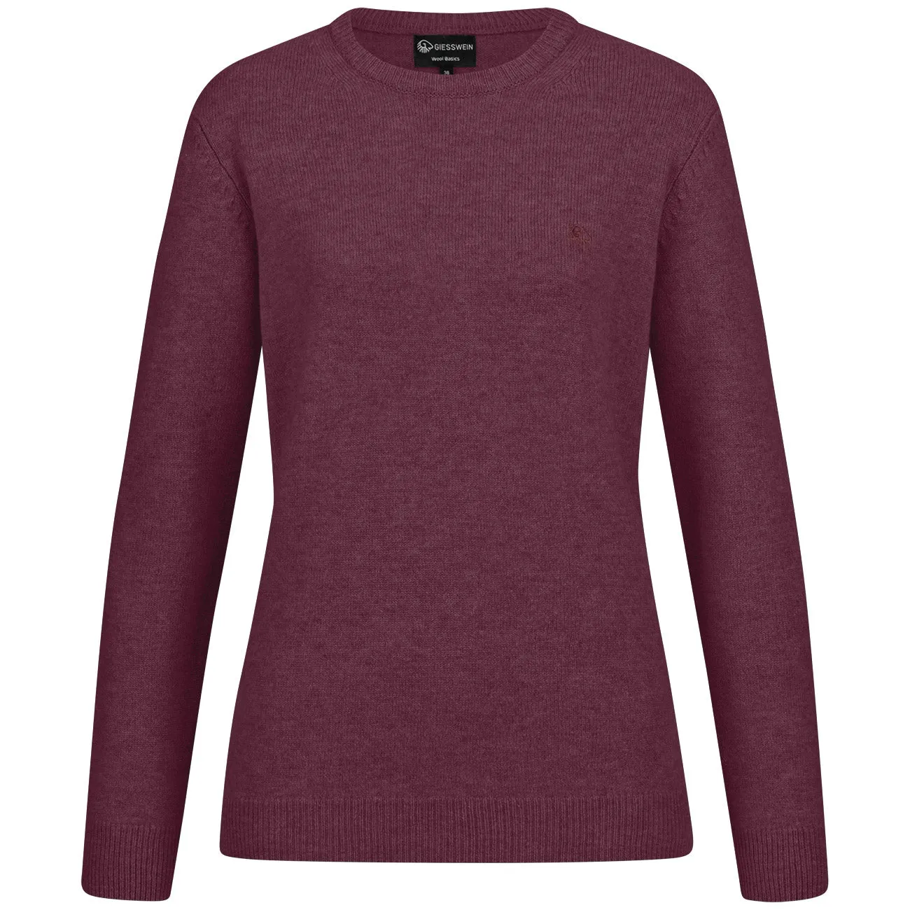 Womens Round Neck Wool Pullover