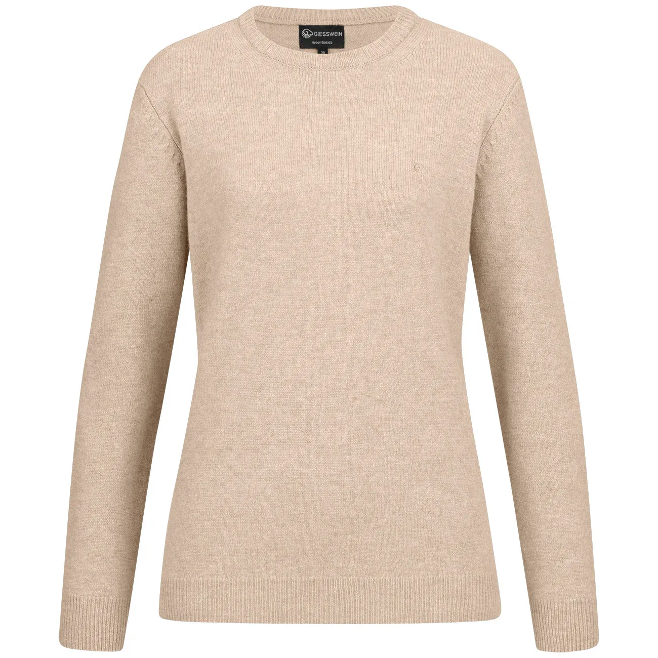 Womens Round Neck Wool Pullover