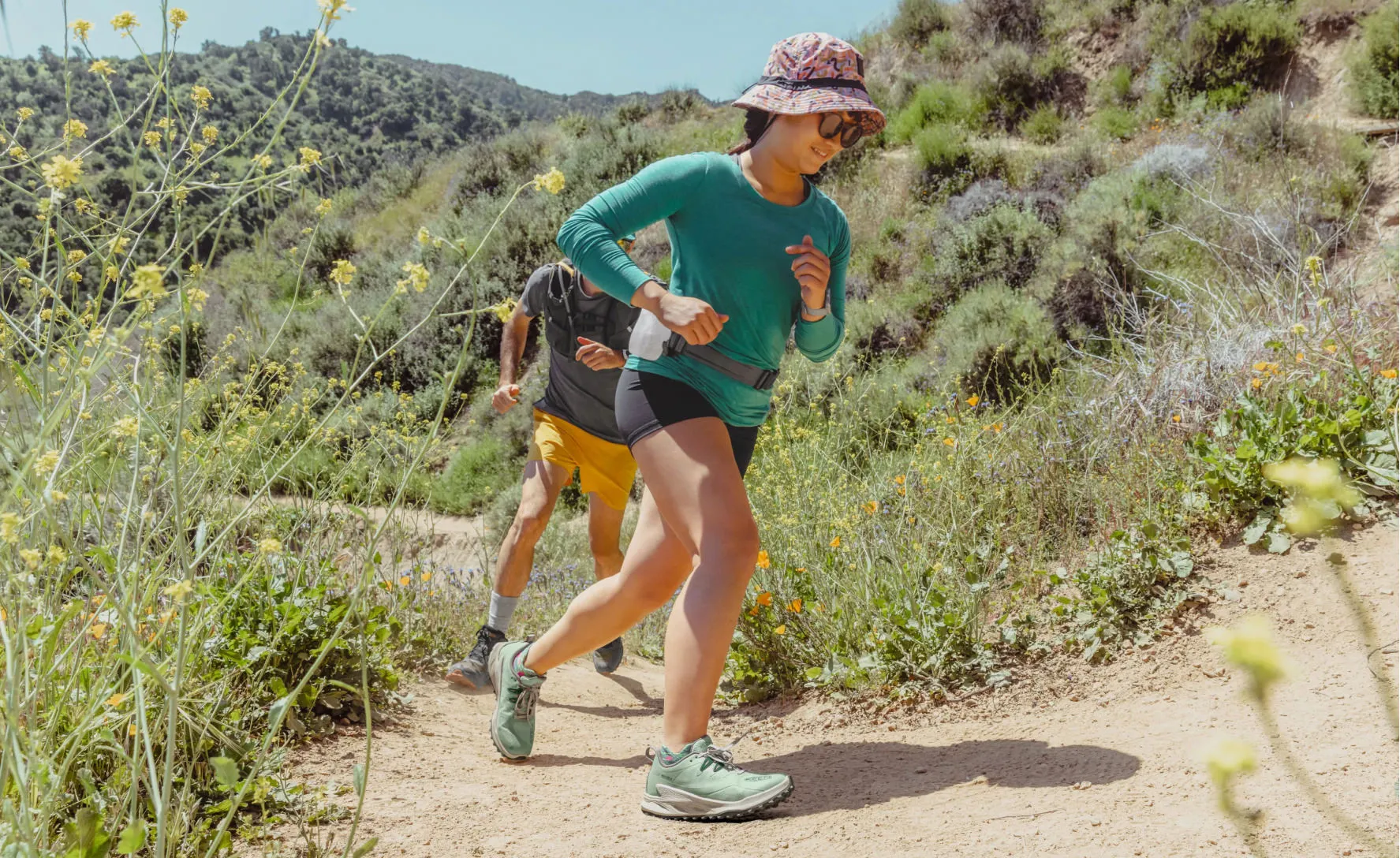 Women's Zionic Hiking Shoe in Fjord Blue and Evening Primrose - Waterproof and Durable