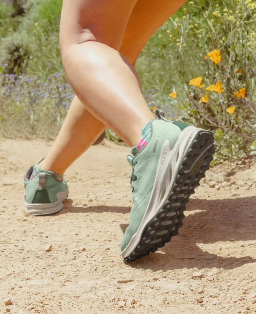 Women's Zionic Hiking Shoe in Fjord Blue and Evening Primrose - Waterproof and Durable