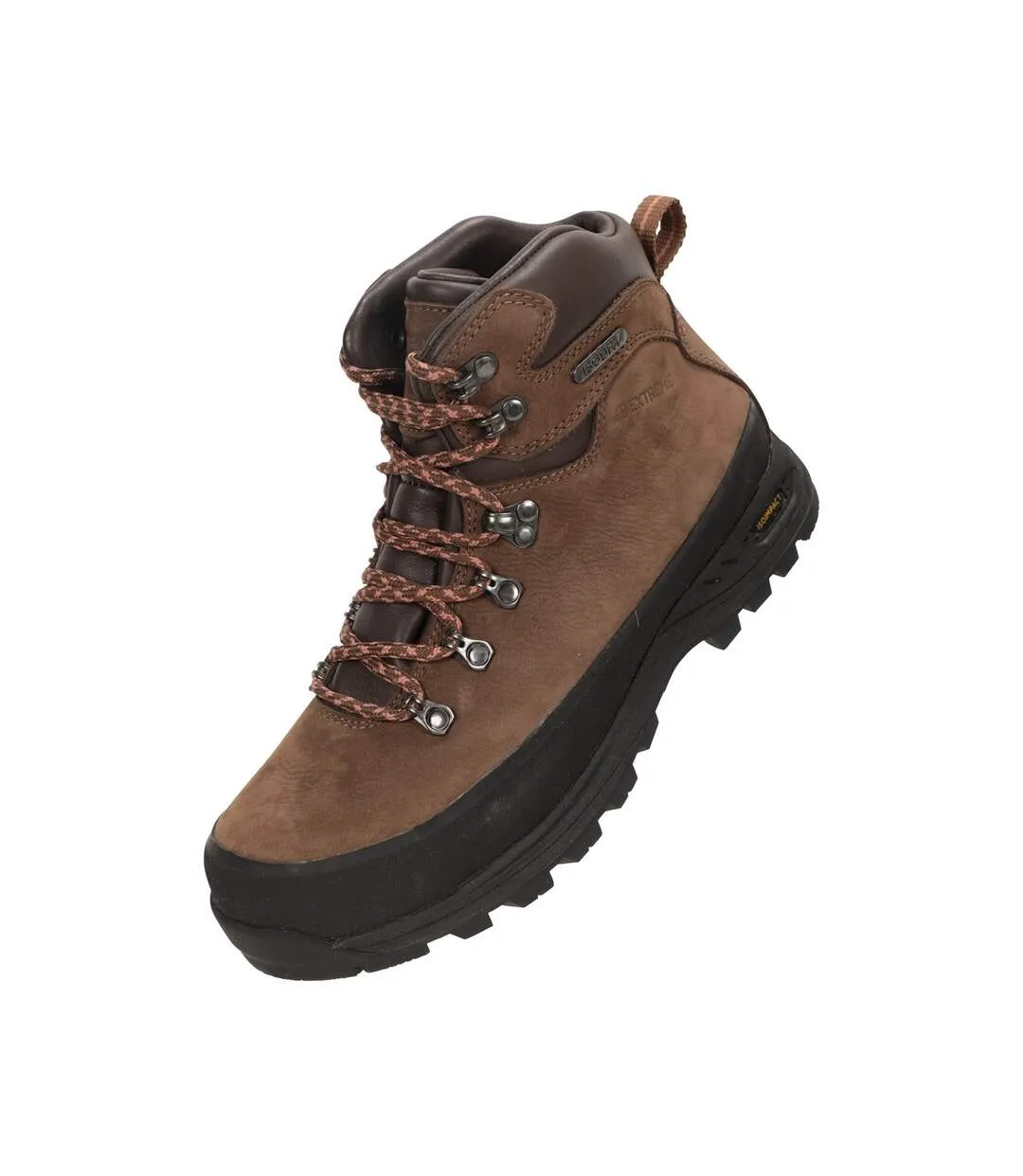 Womens/ladies extreme quest nubuck waterproof walking boots brown Mountain Warehouse