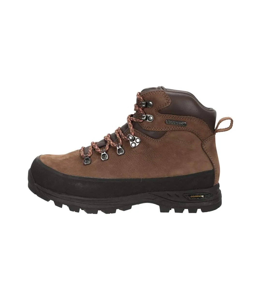 Womens/ladies extreme quest nubuck waterproof walking boots brown Mountain Warehouse