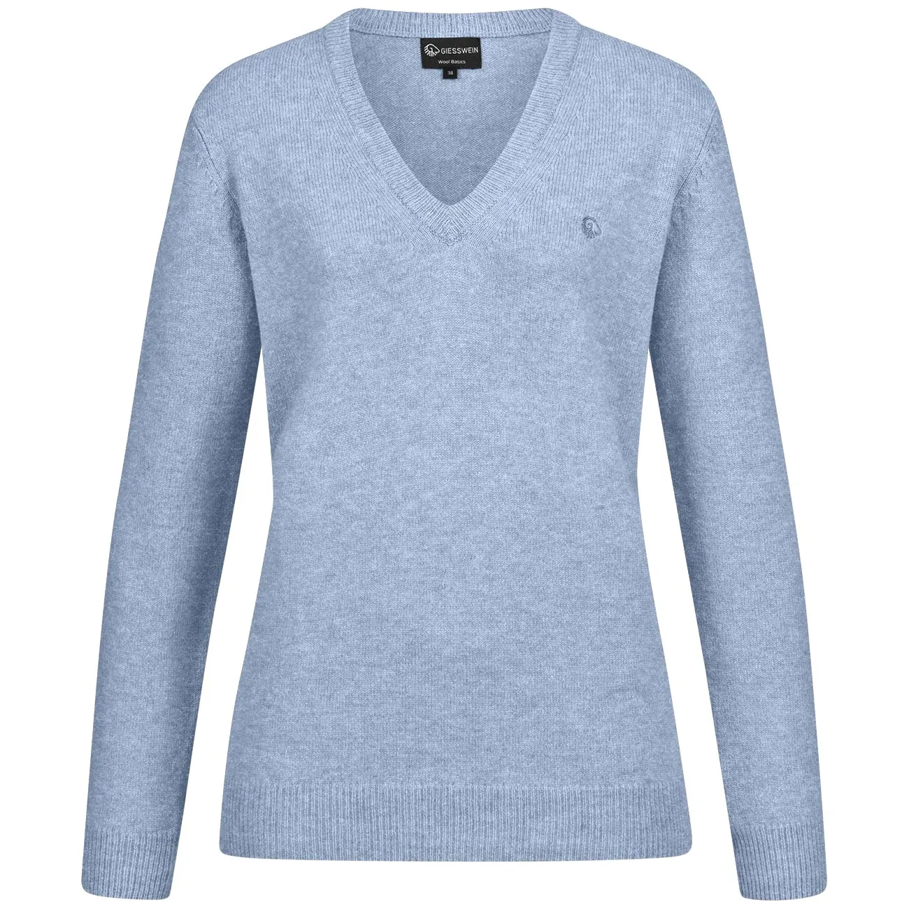 wool v neck pullover for women