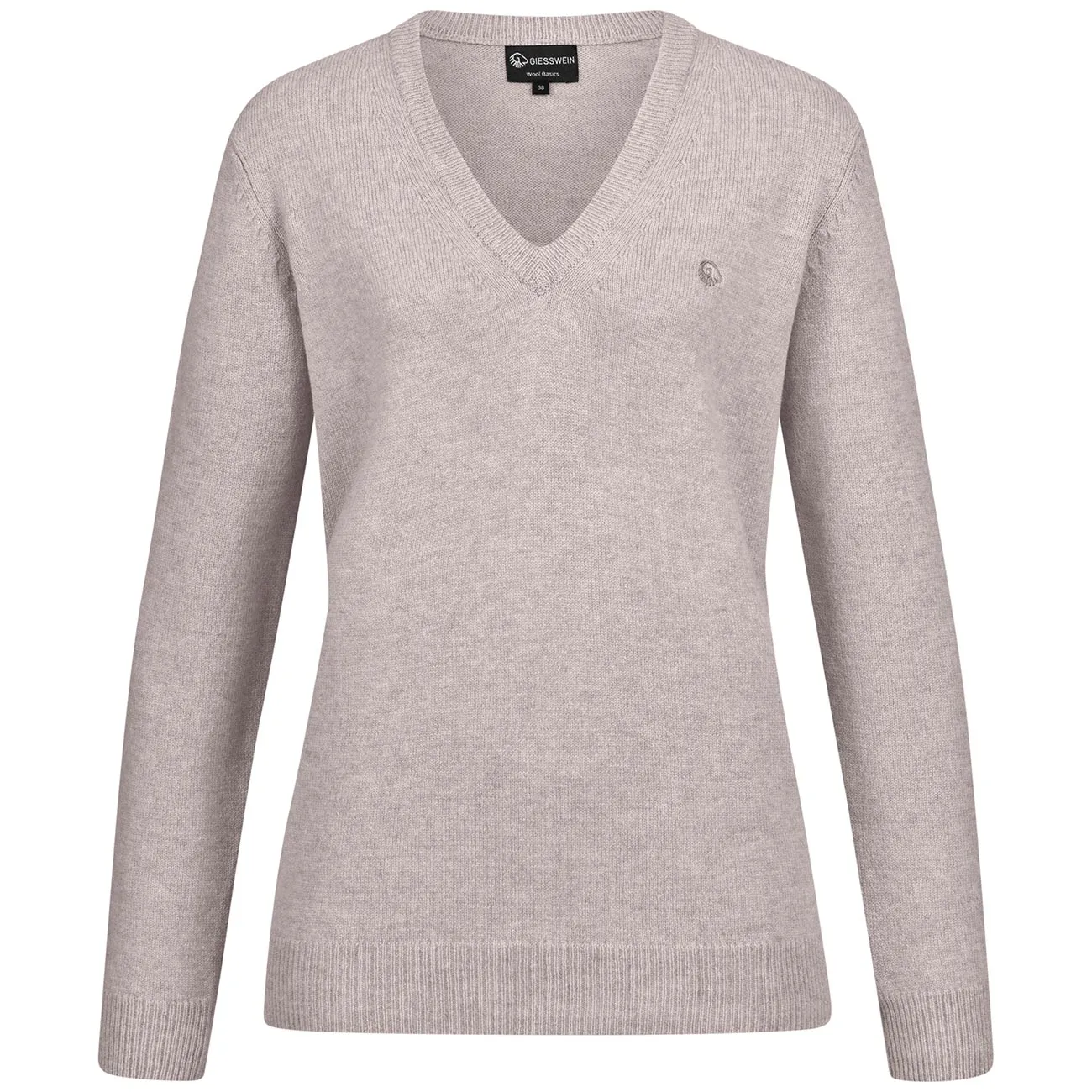 wool v neck pullover for women