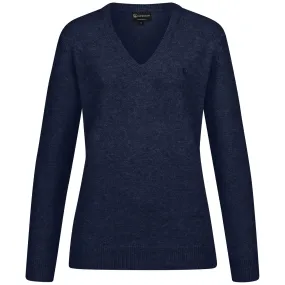 wool v neck pullover for women