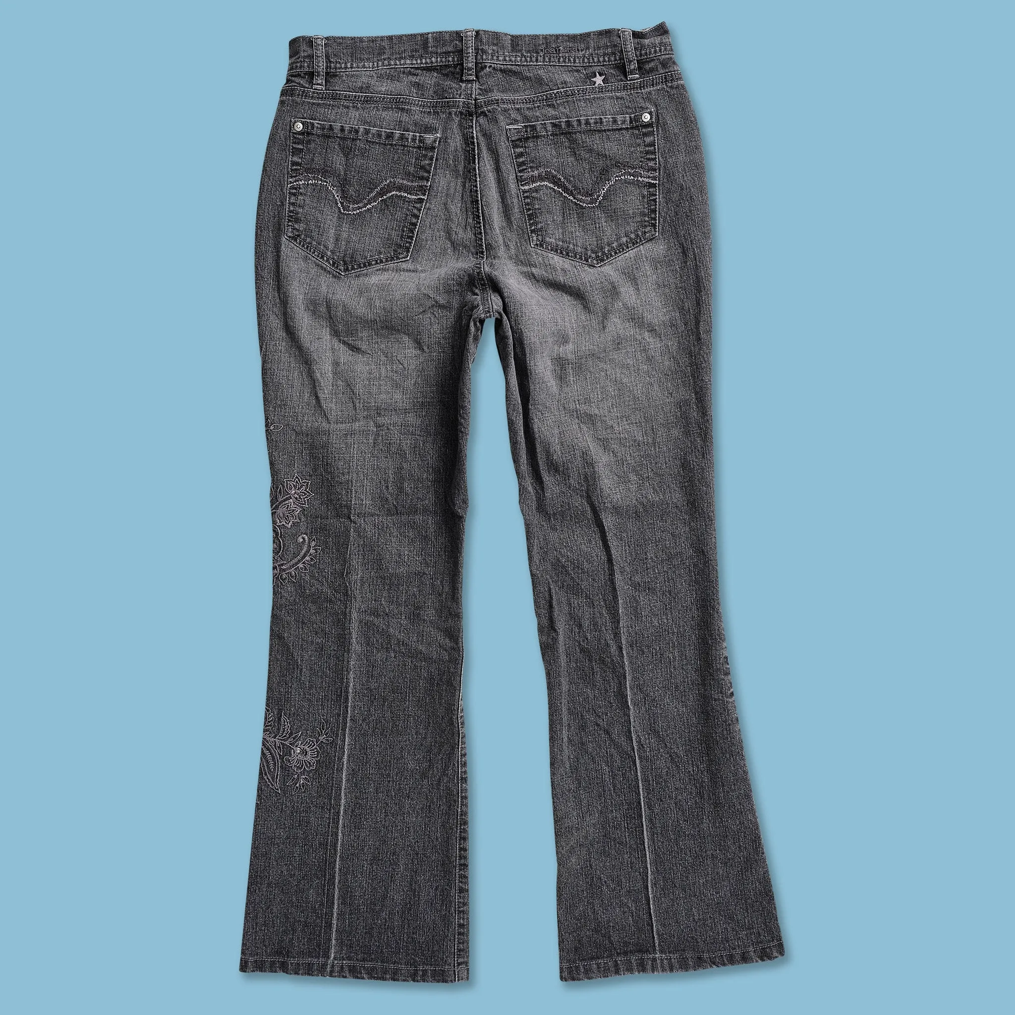 Y2K Bootcut Denim Pants 32x30