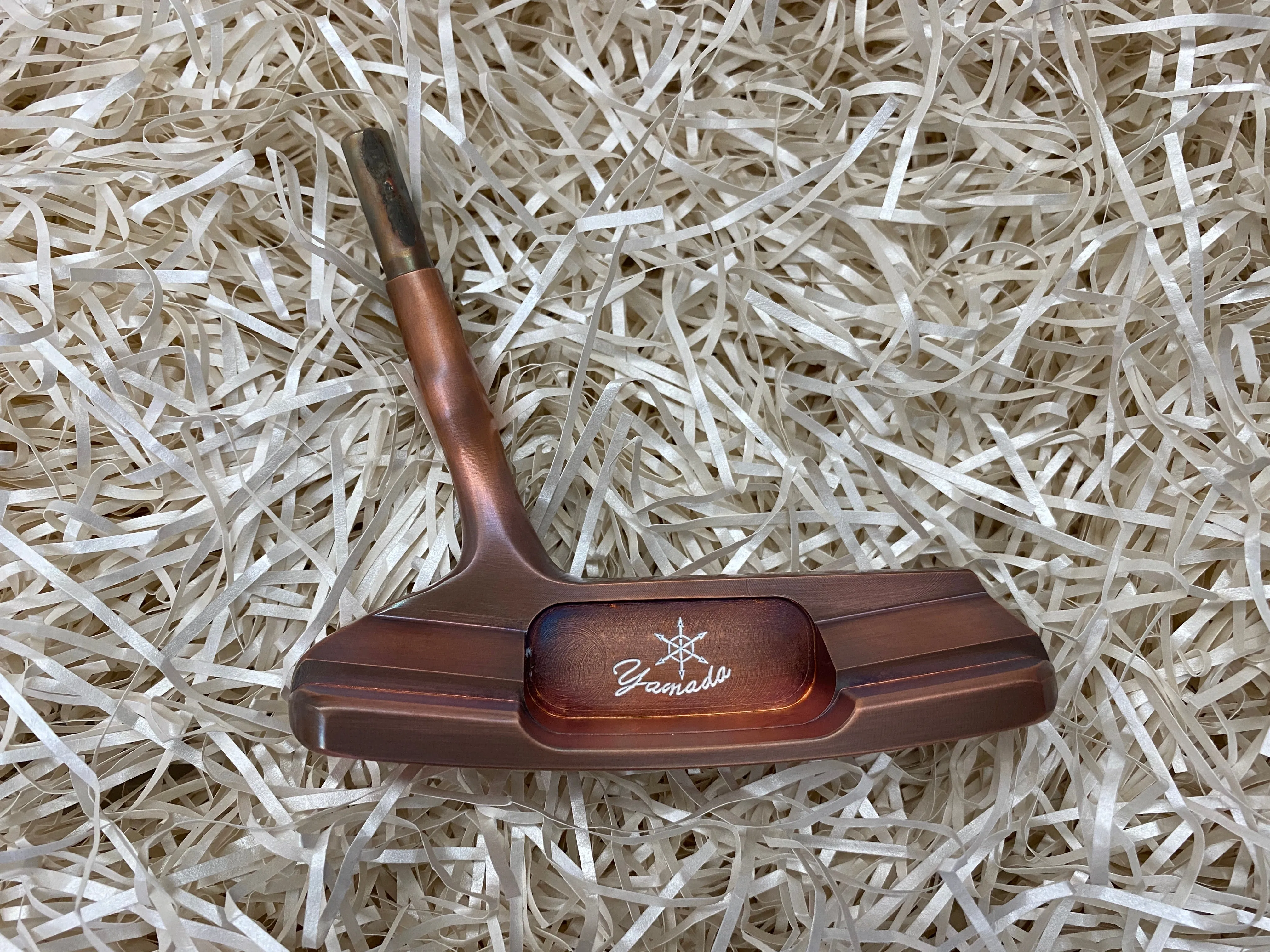 Yamada Golf Burnt Copper Putter Head - Handmade, Sight Dot - Head Only