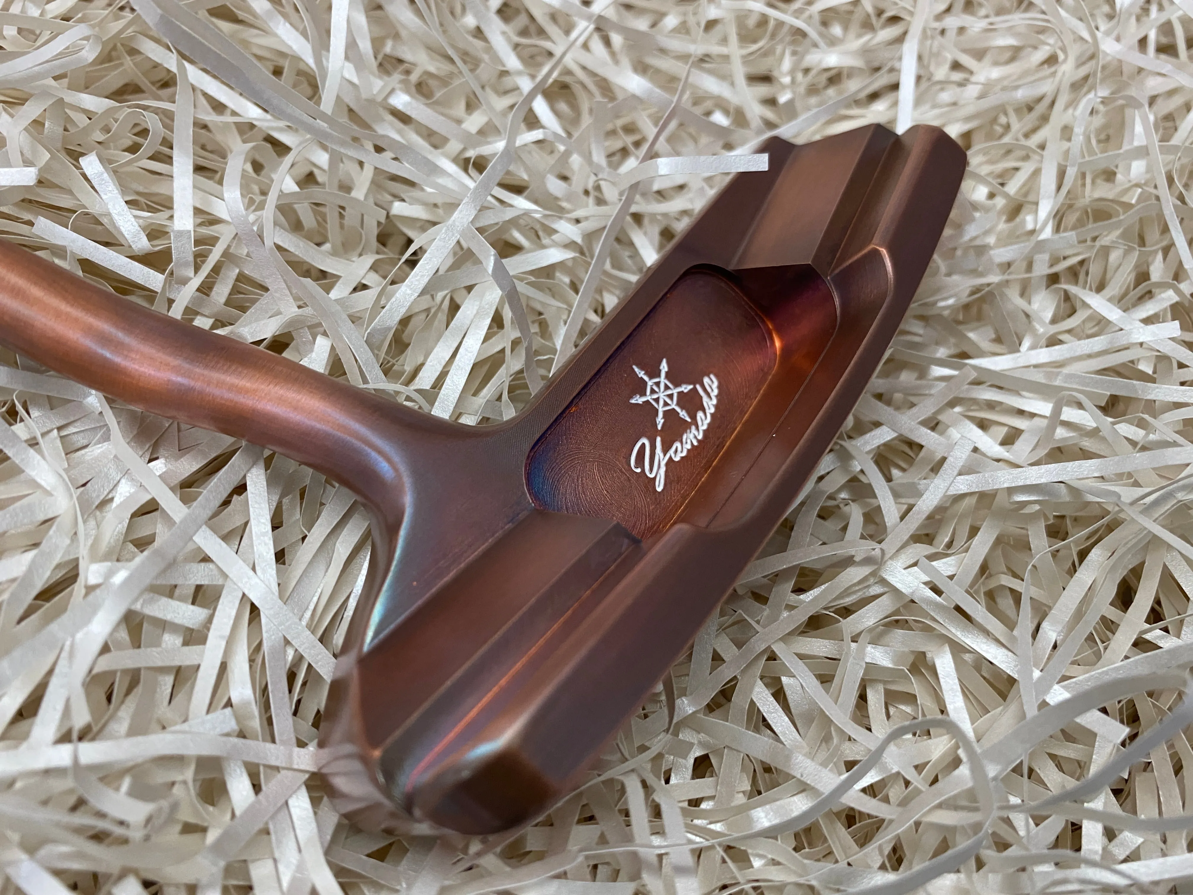 Yamada Golf Burnt Copper Putter Head - Handmade, Sight Dot - Head Only