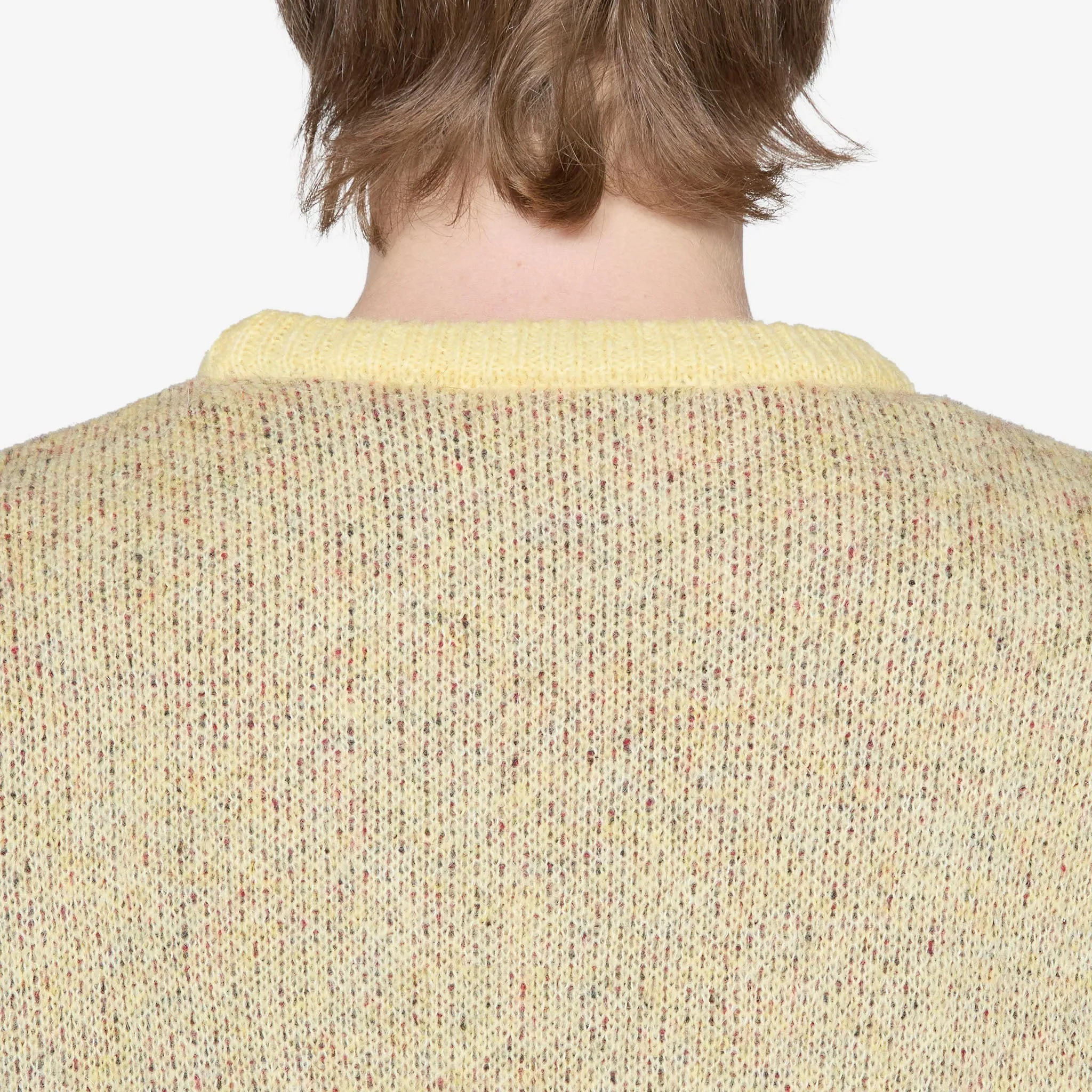 Yellow Knitted Strawberry Sweater