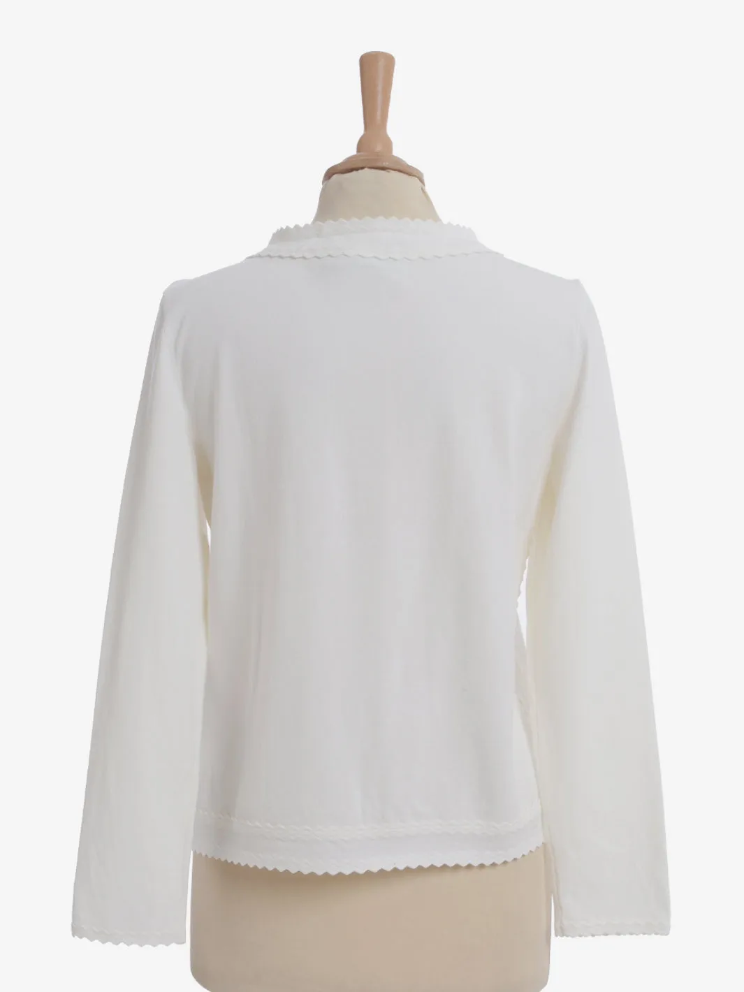 Yves Saint Laurent White Cardigan - Spring/Summer 2012